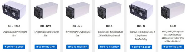 Jauni asic maineri Baikal Baikal Miner ASIC