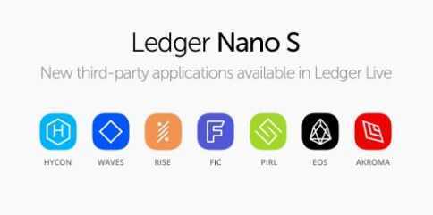Aparatūras makiem Ledger Nano S pievienots EOS, Waves