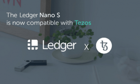 Ledger makos Nano S - kriptovalūtas Tezos atbalsts