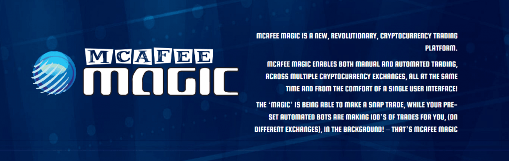 Viss vienā? Džons Makafi aktivizējis jaunu kripto biržu McAfeeMagic 5 Džons Makafi aktivizējis jaunu kripto biržu McAfeeMagic