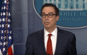 ASV Valsts kases sekretārs Stīvens Mnučins nav apmierināts ar Facebook Libra 5 ASV Valsts kases sekretārs Stīvens Mnučins