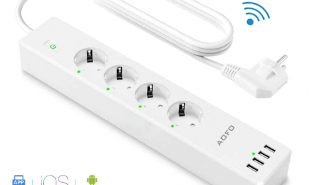 Smart AOFO aizsardzība pret pārslodzi un pārspriegumu + Alexa un Google Assistant atbalsts