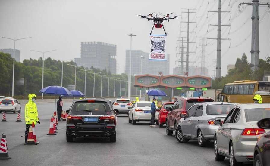 Ķīna izmanto dronus, lai apkarotu korona vīrusu 5 Ķīna izmanto dronus, lai apkarotu korona vīrusu