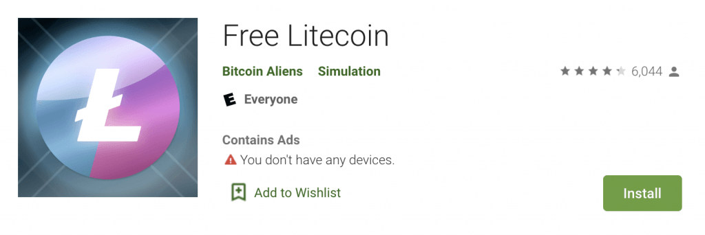 Litecoin tīkla adrešu aktivitāte