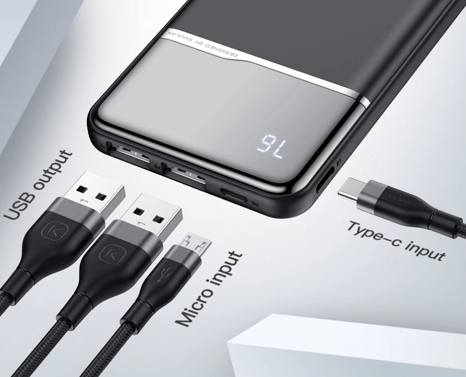 Aliexpress visvairāk pārdotā Power Bank – KUULAA 10 000 mAh 5 Power banka populāra