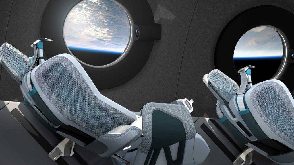 3Virgin Galactic Spaceship sedvietas