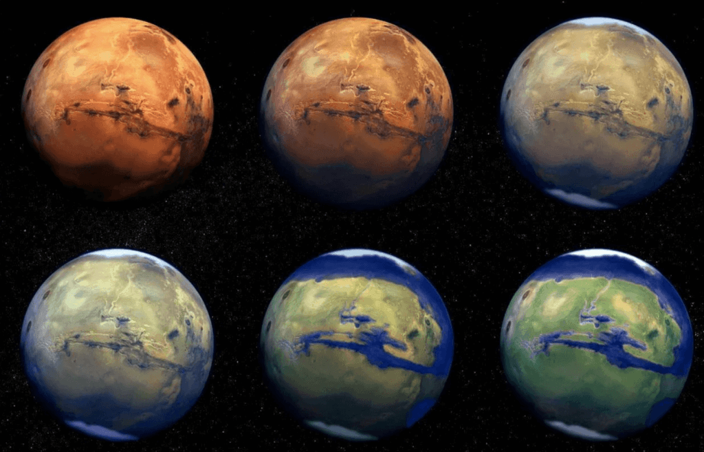 Marss pirms miljoniem gadu - jauna teorija 5 Mars