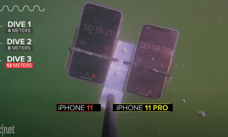 Tests. iPhone 11 un 11 Pro zem ūdens