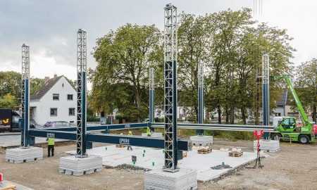 būvē Vācijā pirmo 3D printējamo dzīvojamo māju