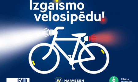 Esi redzams – izgaismo velosipēdu!