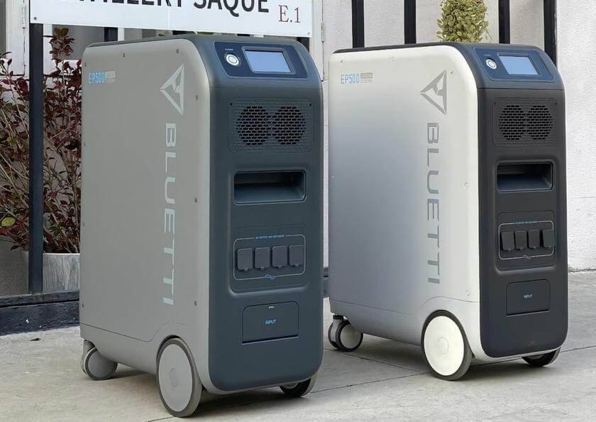 Kompānija Bluetti 23. martā kopfinansēšanas vietnē Kickstarter uzsāka līdzekļu vākšanu savam jaunajam produktam 7 Bluetti EP500 uzlāde