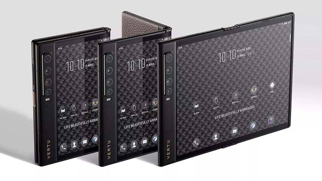 Vertu parāda savu viedtālruni ar salokamo displeju 7 Vertu salokāmais viedtelefons