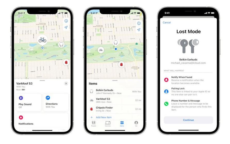 Kompānija “Apple” ir atjauninājusi savu pakalpojumu “Find My”, lai varētu izsekot arī citu ražotāju ierīces lietotnē 8 Find Me 2021