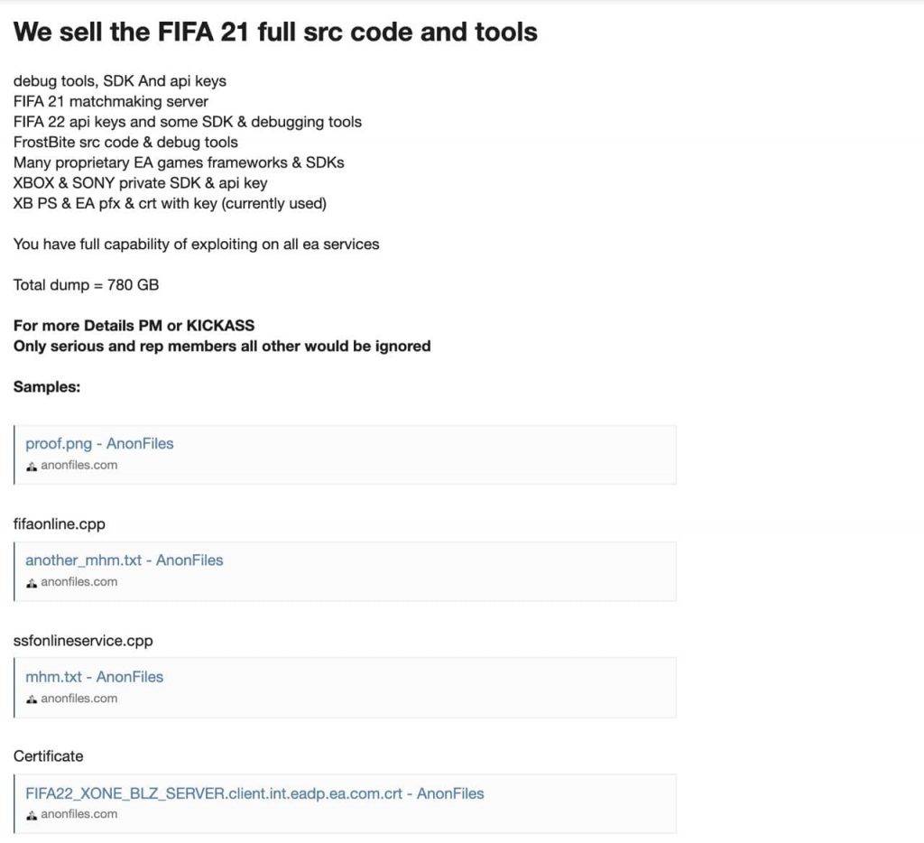 „Kaspersky” komentārs par hakeru uzbrukumu „Electronic Arts” 8 „Kaspersky” komentārs par hakeru uzbrukumu „Electronic Arts”