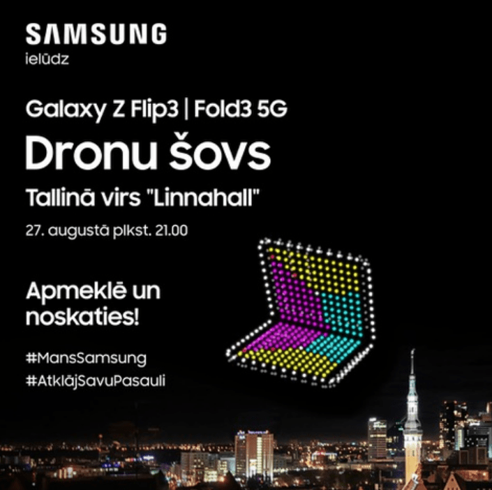 Baltijā vērienīgākais dronu gaismas šovs jau šo piektdien – Tallinā 5 Baltijā vērienīgākais dronu gaismas šovs jau šo piektdien – Tallinā