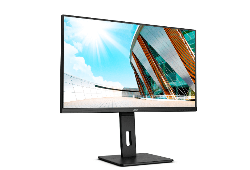 AOC ar USB-C aprīkotie P2 monitori: UHD vai QHD izšķirtspēja, elegants un funkcionāls dizains, ergonomiski statīvi