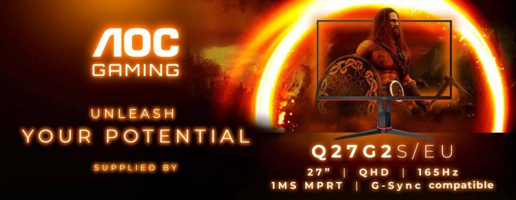 Liela ātruma, augstas izšķirtspējas spēlēšana ar AGON by AOC Q27G2S/EU