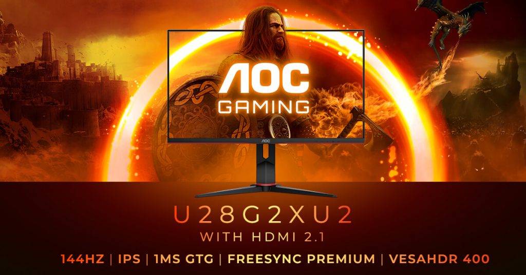 Spēlēšana ar 4K izšķirtspēju tagad ir vēl labāka HDMI 2.1: AOC GAMING U28G2XU2