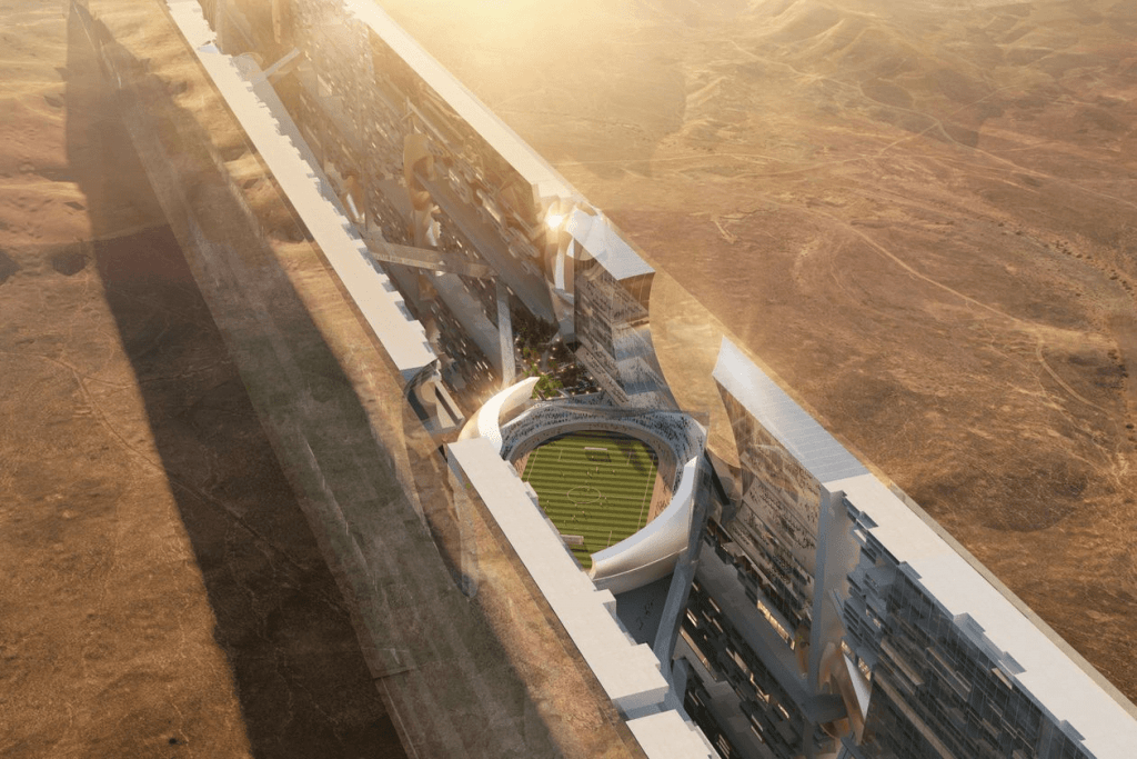 Saūda Arābija būvēs 120 km garu un gandrīz 500 m augstu debesskrāpi