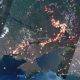 NASA parāa, kā Ukrainas frontes līnija izskatās no kosmosa