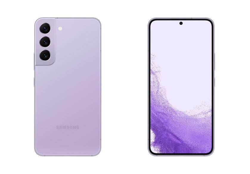 Samsung Galaxy S22 Bora Purple krāsā
