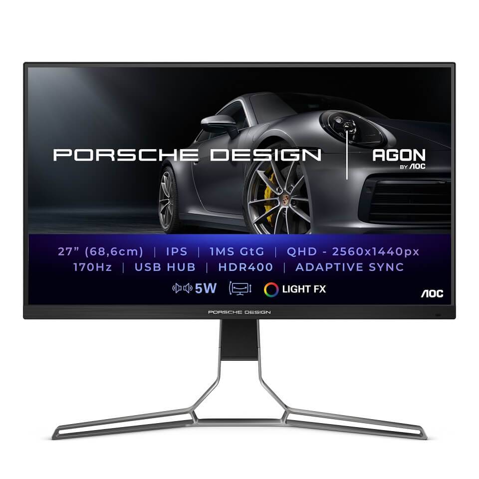 Porsche Design un AGON by AOC iepazīstina ar jaunu spēļu monitoru PD27S 8 aoc monitori