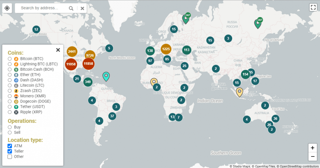 Pasaulē jau uzstādīti vairāk nekā 39 000 kriptomāti