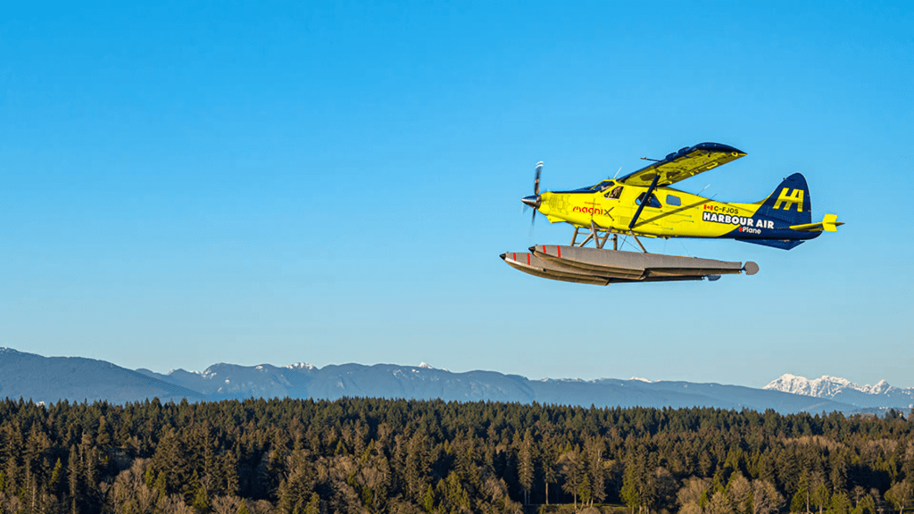 Pasaulē pirmais komerciālais reiss ar elektrisko limašīnu De Havilland Beaver 7 Pasaulē pirmais komerciālais reiss ar elektrisko limašīnu De Havilland Beaver
