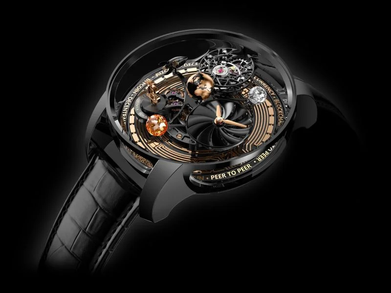 Kompānija Jacob & Co laiž klajā pulksteni ar rotējošu bitkoina logotipu 5 Jacob & Co