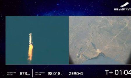 Video ar kosmosa kuģa Blue Origin New Shepard avārijas katapultēšanos