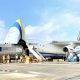 Ukrainas lidmašīna AN-124-100-150 NASA nogādāja 50 tonnu smagu Airbus satelītu uz NASA palaišanas platformu