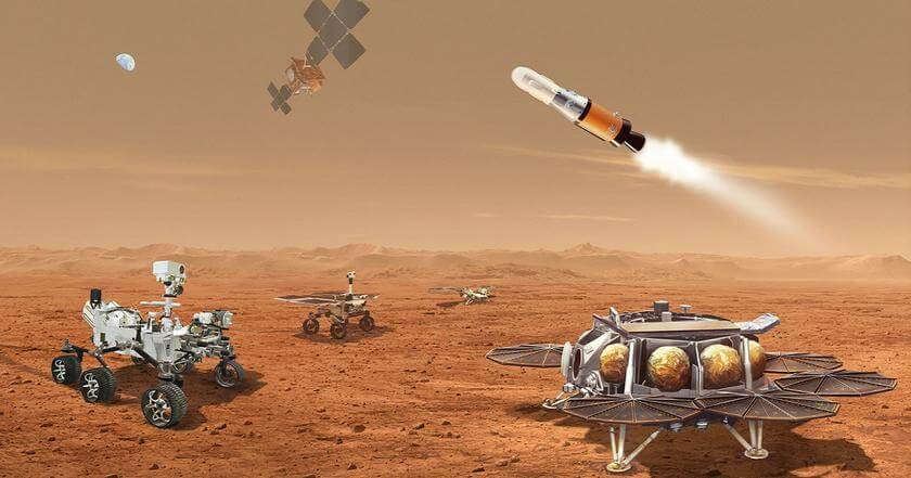 NASA parādīja, kā no Marsa uz Zemi nogādās augsnes paraugus