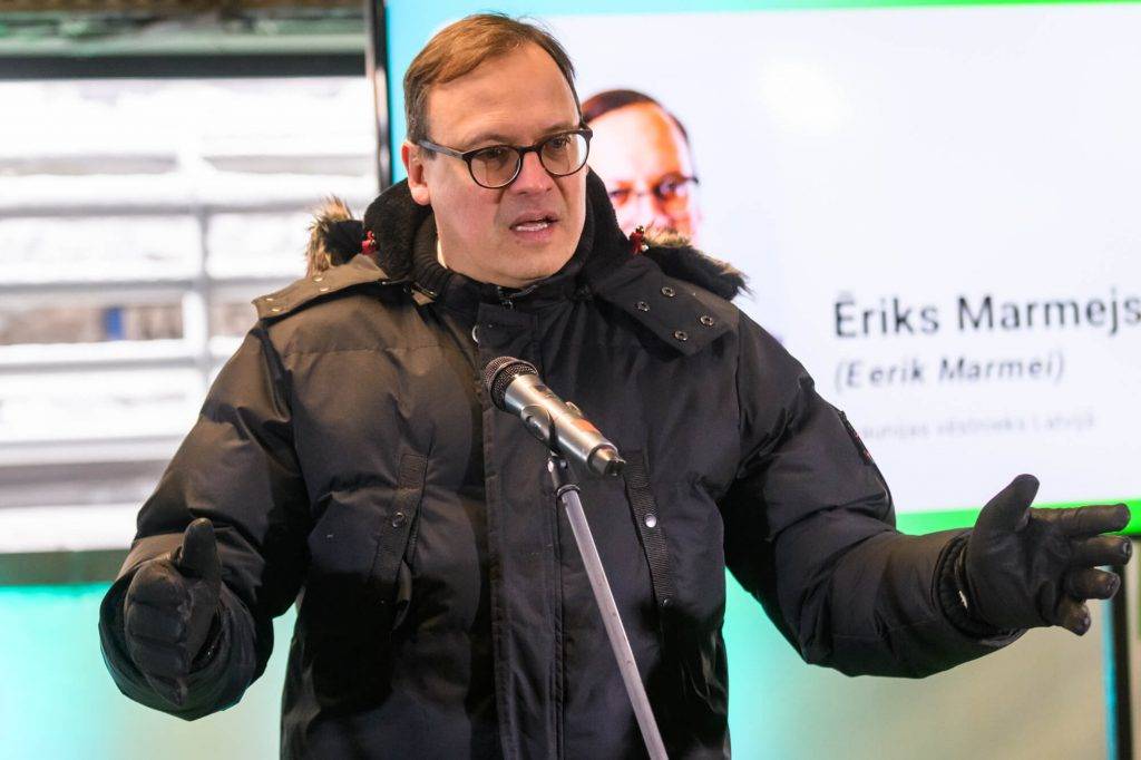 Ieguldot 150 tūkstošus eiro, Eleport atklāj līdz šim jaudīgāko elektroauto uzlādes laukumu 12 Igaunijas vēstnieks Latvijā Ēriks Marmejs (Eerik Marmei)