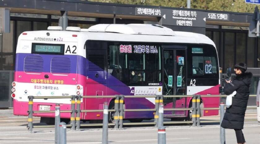 Dienvidkorejā jau kursē pirmie pašbraucošie pasažieru autobusi