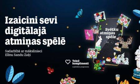 “Tele2” jau ceturto gadu kopā ar kādu no Latvijas māksliniecēm rada īpašu svētku spēli, investējot kopumā 200 000 eiro