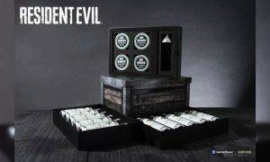 Resident Evil tematiskais "ārstniecisko aerosolu" iepakojums