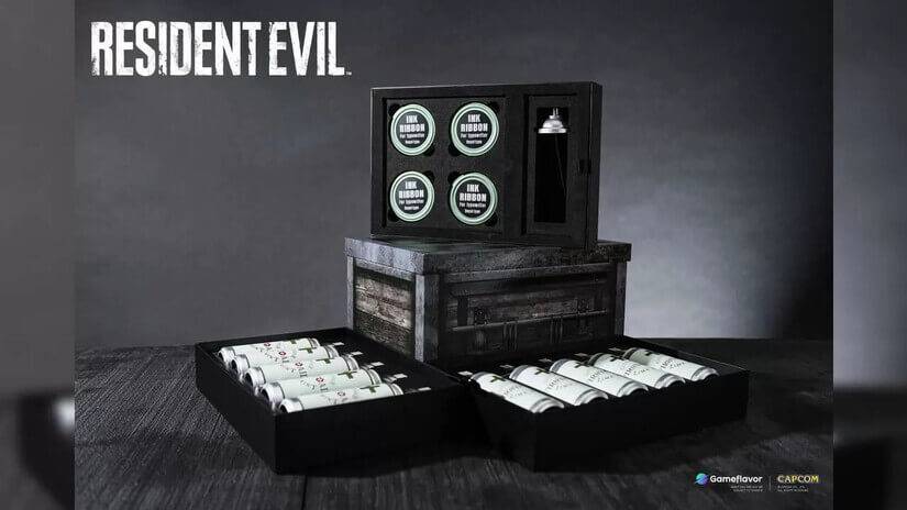 Resident Evil tematiskais "ārstniecisko aerosolu" iepakojums