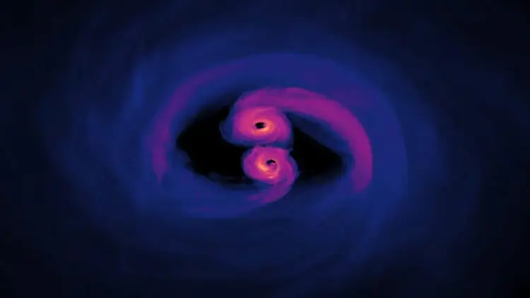 Kas atrodas Visuma melnajos caurumos? 9 Modelējot izmanto jaunas metodes, lai analizētu viļņus, ko sadursmes laikā izstaro melnie caurumi