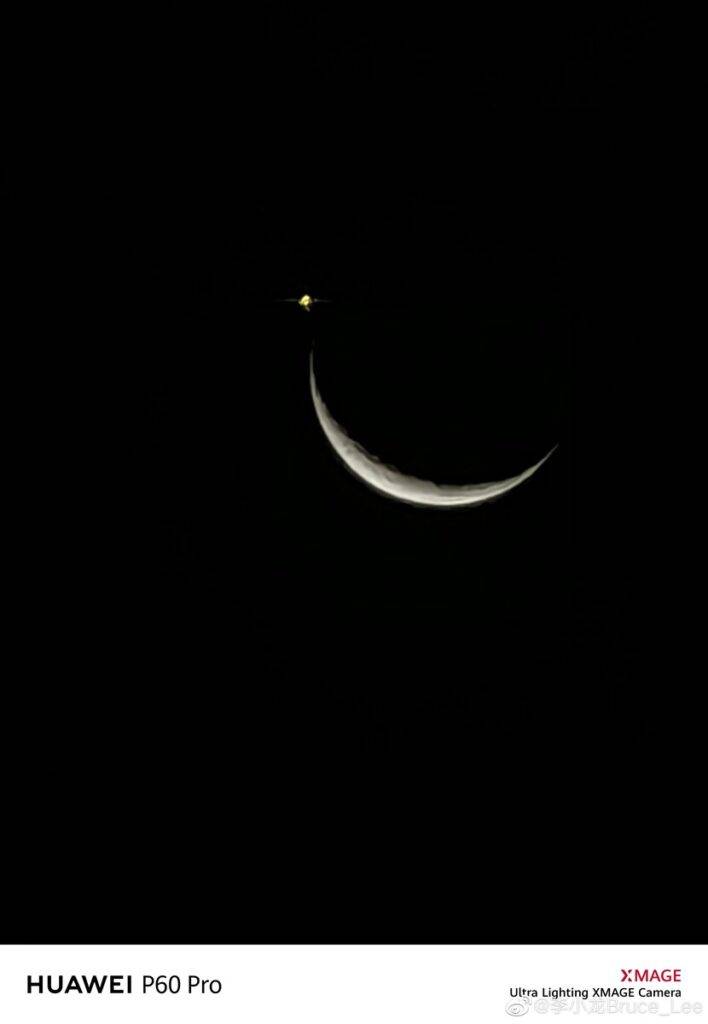 Tā var fotografēt ar Huawei P60 Pro - iemūžināts Mēness un Venēra