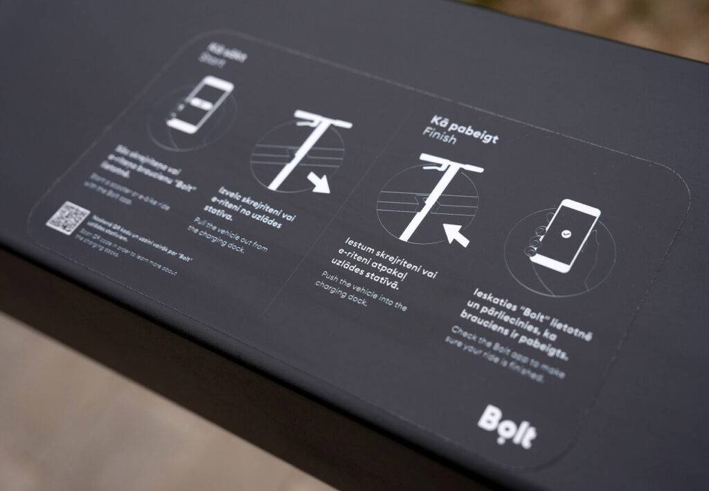 Rīgā darbību uzsāk pirmie 12 “Bolt” skrejriteņu uzlādes punkti 8 Rīgā darbību uzsāk pirmie 12 “Bolt” skrejriteņu uzlādes punkti