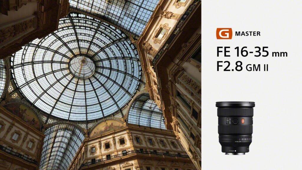 Sony iepazīstina ar pasaulē vieglāko platleņķa tālummaiņas objektīvu G-Master FE 16-35mm F2.8 GM II