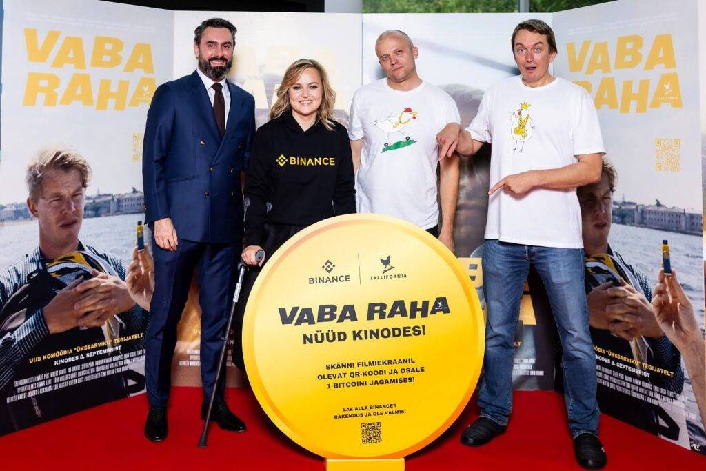 Binance atbalsta Igaunijas kinofilmu par kriptovalūtu nozares attīstību “Brīvā nauda”