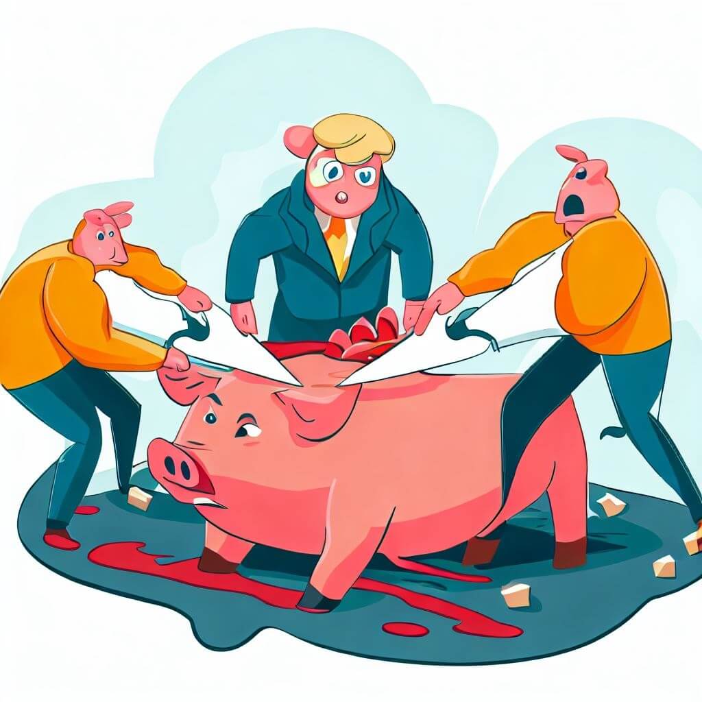 “Cūku nokaušanas" draudi jaunajiem investoriem: vispirms piebaro, pēc tam “nokauj” 5 “Cūku nokaušanas" draudi jaunajiem investoriem: vispirms piebaro, pēc tam “nokauj”