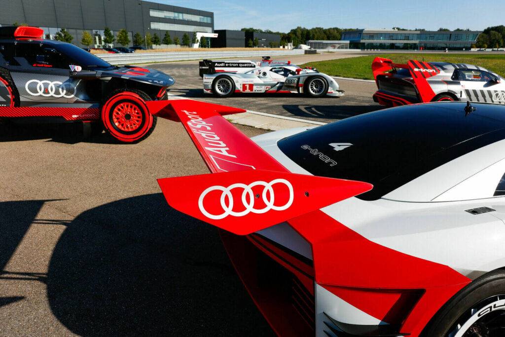 Audi Sport elektriskie e-tron prototipi satiekas sacīkšu trasē 10 Audi Sport’s