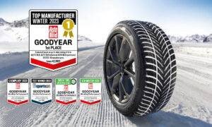 Goodyear atzīts par 2023. gada labāko automobiļu ziemas riepu ražotāju