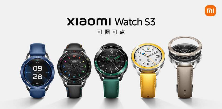 Xiaomi Watch S3 - AMOLED displejs, maināms rāmītis, eSIM un HyperOS operētājsistēma