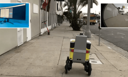 Robots kurjers palīdzēja policijai arestēt divus Losandželosas iedzīvotājus, kuri mēģināja to nolaupīt