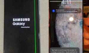 Lietotāji sūdzas: Samsung Galaxy S24 Ultra displejā parādās zaļa svītra