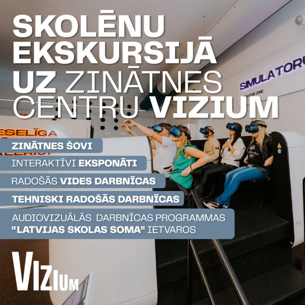 Noslēdz mācību gadu ar aizraujošu piedzīvojumu Ventspils zinātnes centrā VIZIUM
