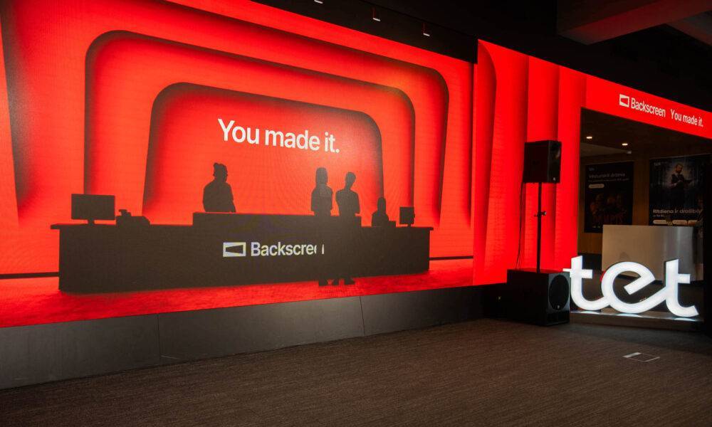 “Tet” jaunais zīmols “Backscreen” nodrošinās pilna spektra mediju un straumēšanas tehnoloģijas